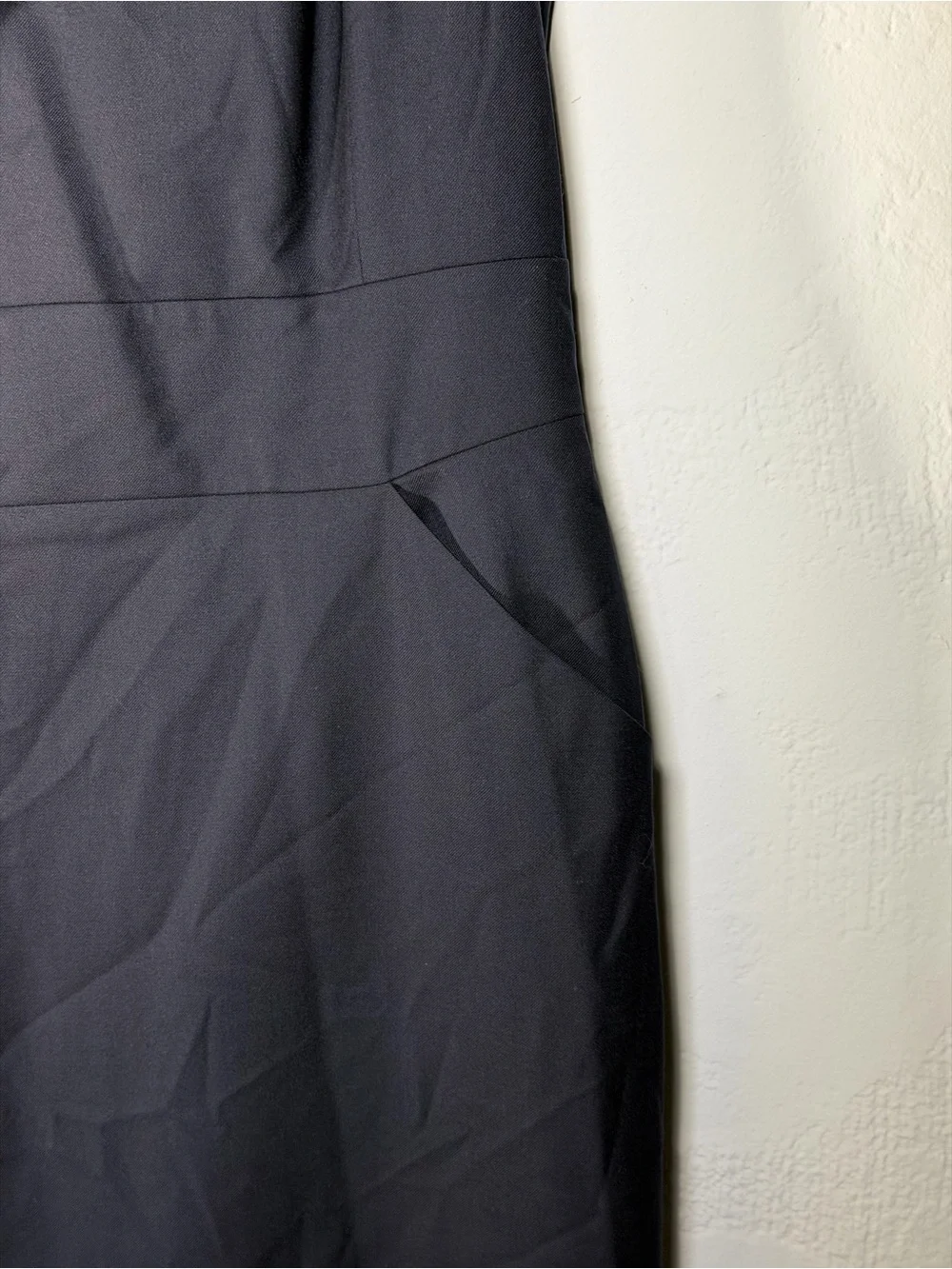 J. Crew Navy Sleeveless Midi Sheath Dress with Pockets- Perfect 4T
